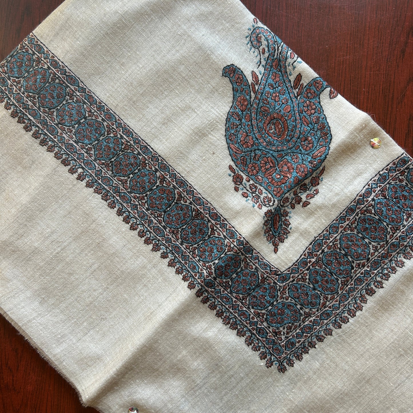 Royale Blue Handmade Pashmina Shawl