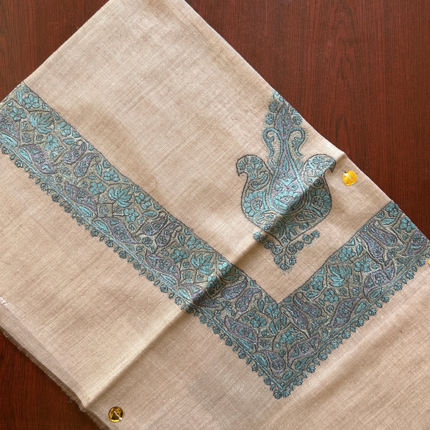 Dark Teal Purple Handmade Full Turma