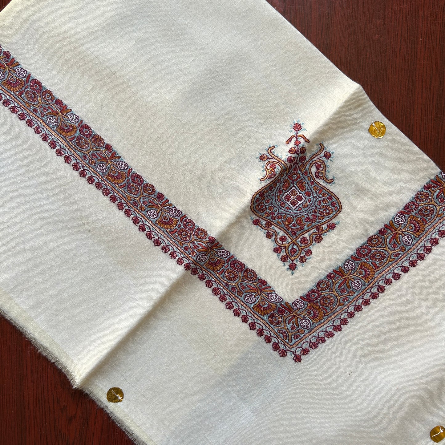 Blue Rustic Royal Handmade Pashmina Shawl