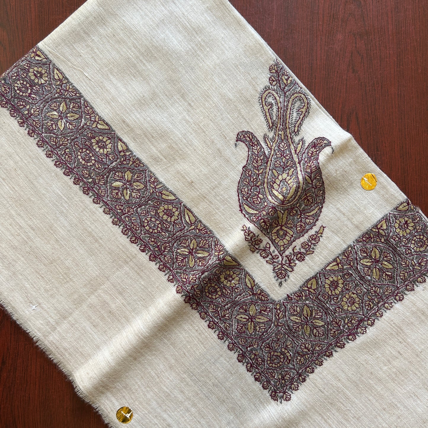 Golden Dark Mauve Handmade Full Turma