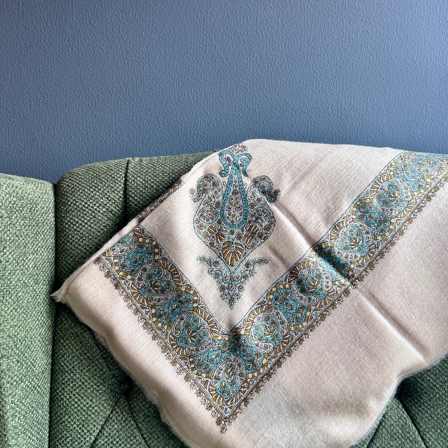 Ice Blue Pisces Pashmina Mussar