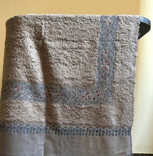 Sozni Border Handmade Pashmina Towel Shawl