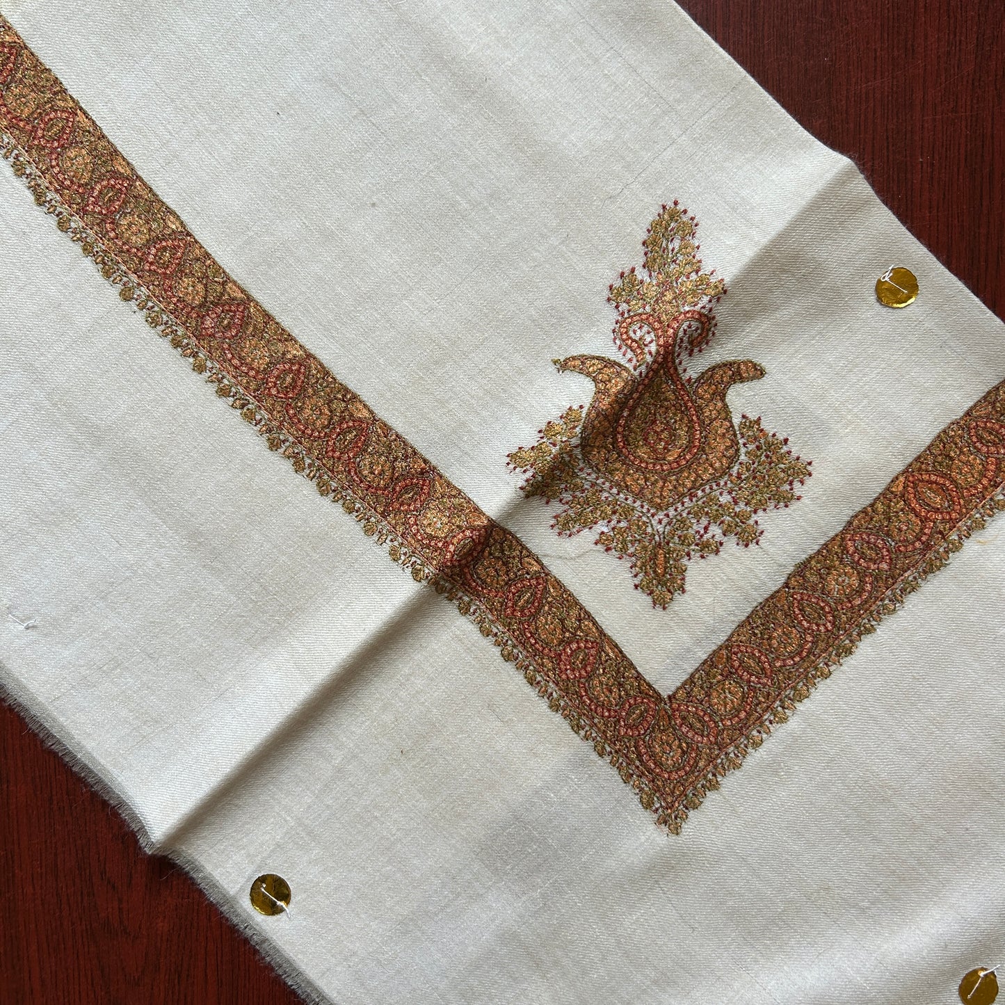 Golden Diamond Handmade Pashmina Shawl