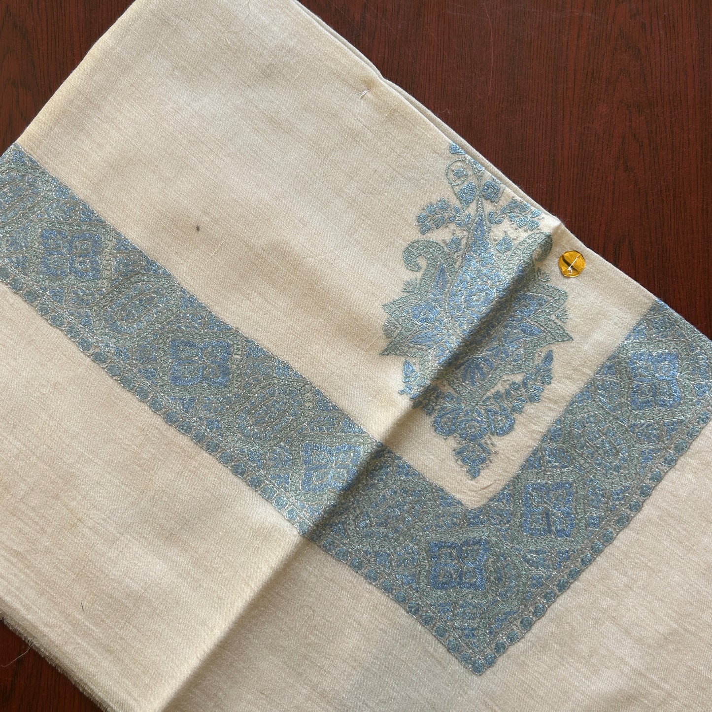 Blue Handmade Full Turma Shawl