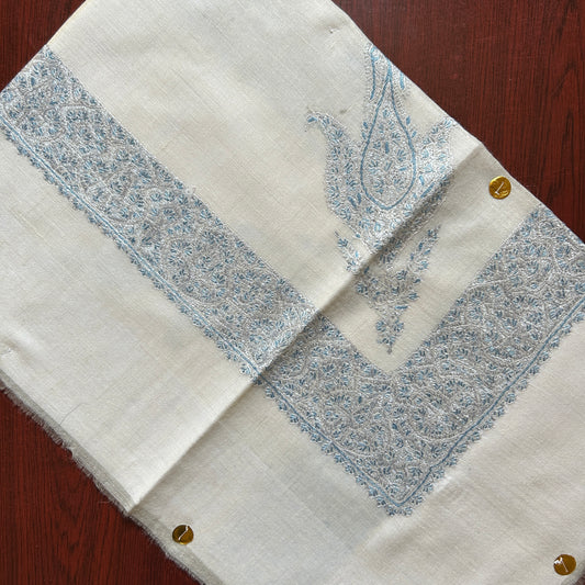Ice Blue Handmade Pashmina Shawl