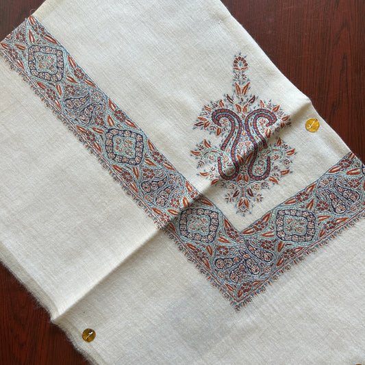 Blue Tangerine Handmade Pashmina Shawl