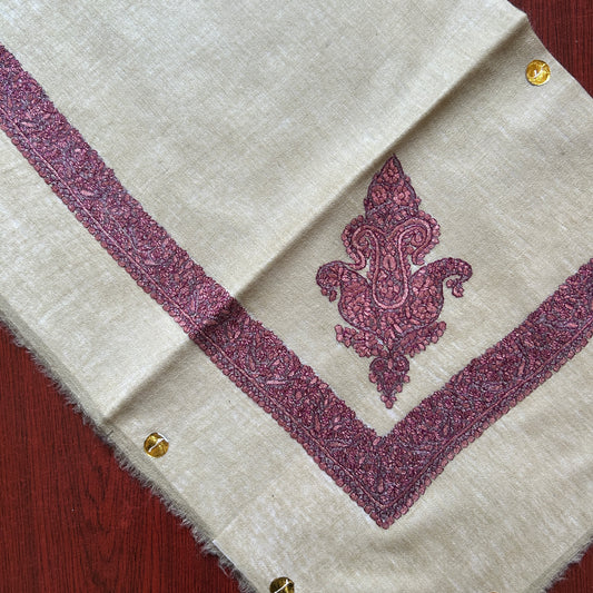 Maroon Royale Handmade Pashmina Shawl (Small)