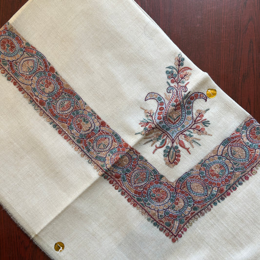 Royale Bronze Blue Handmade Pashmina Shawl