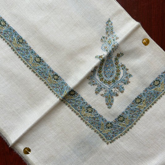 Green Blue Handmade Pashmina Shawl