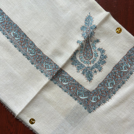 Ocean Blue Handmade Pashmina Shawl