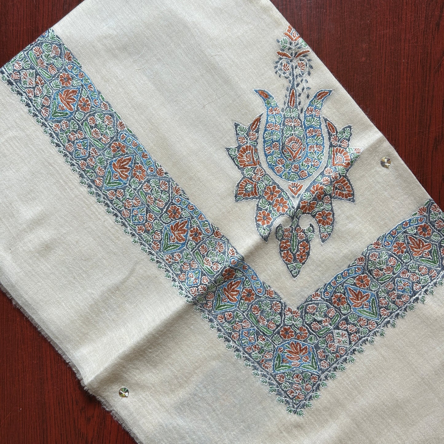 Royal Blue Chinar Handmade Pashmina Shawl