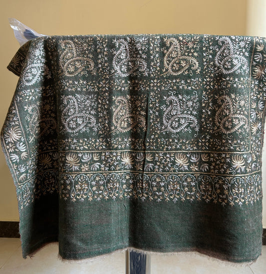 Double Colour Zaridar Handmade Pashmina Stole