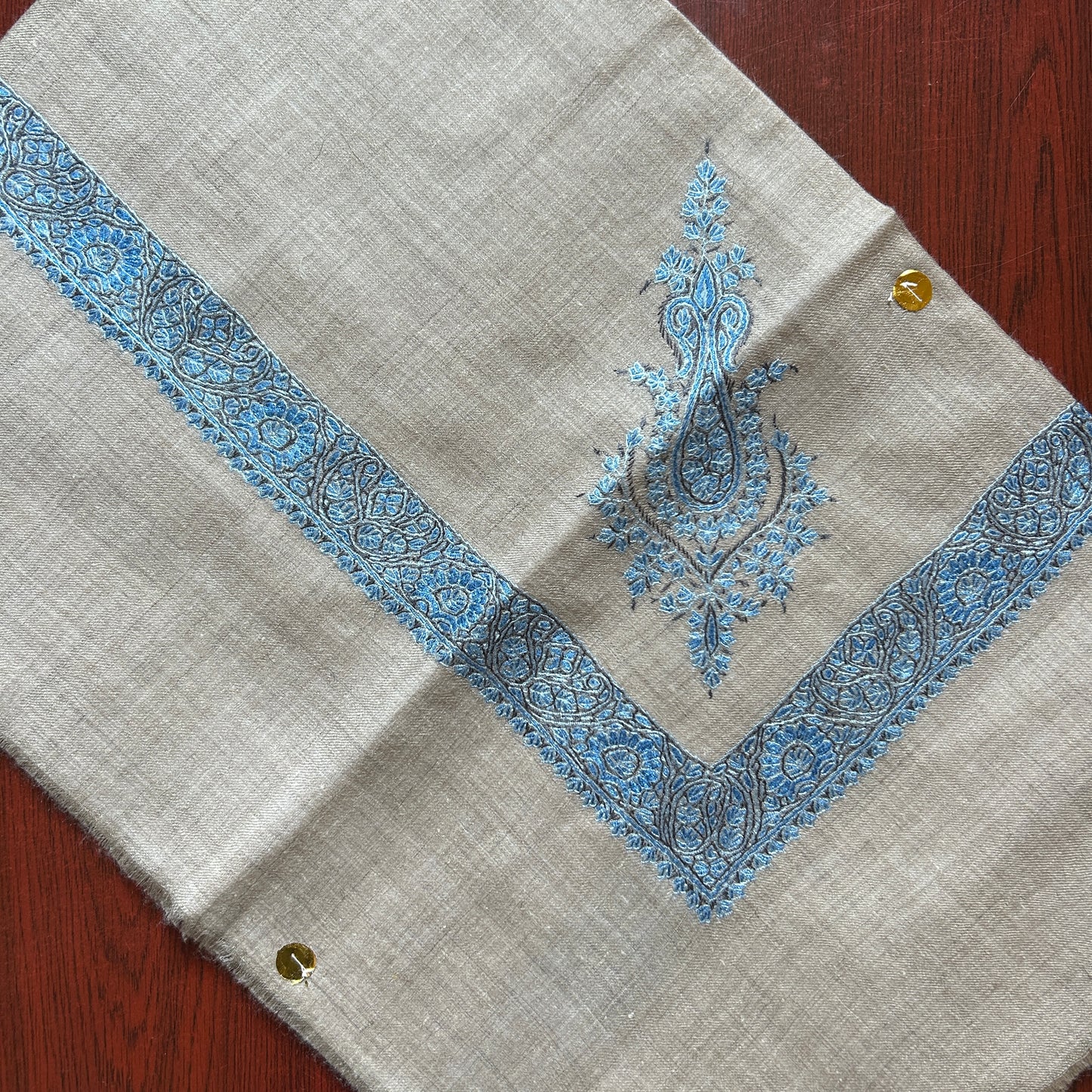 Cobalt Blue Handmade Pashmina Shawl