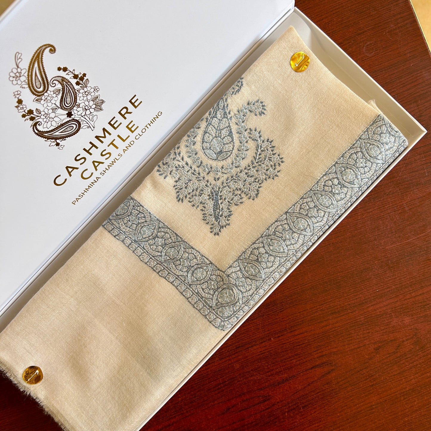 Blue Diamond Handmade Pashmina Shawl