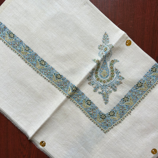 Green Blue Handmade Pashmina Shawl