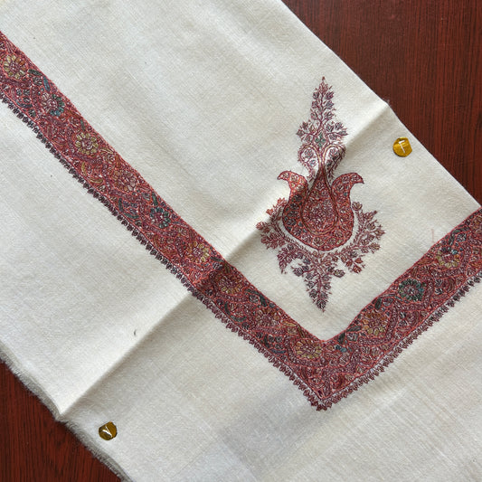 Rustic BGreen Handmade Pashmina Shawl