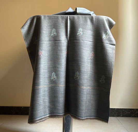 Botidar Grey Handmade Pashmina Stole