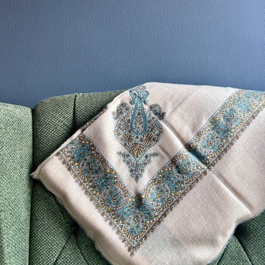 Ice Blue Pisces Pashmina Mussar