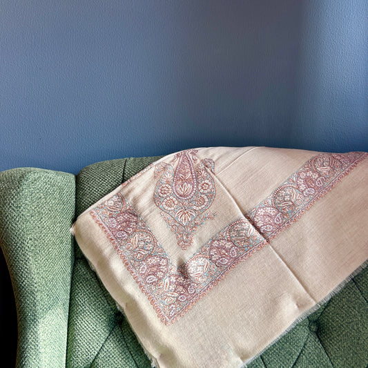 Blue Chinar Royale Pashmina Mussar